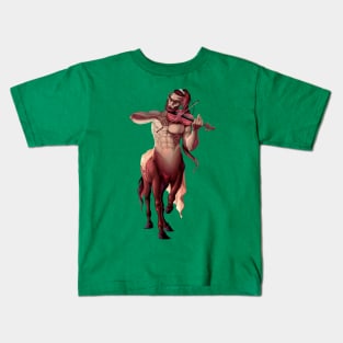 faun playing violin Kids T-Shirt